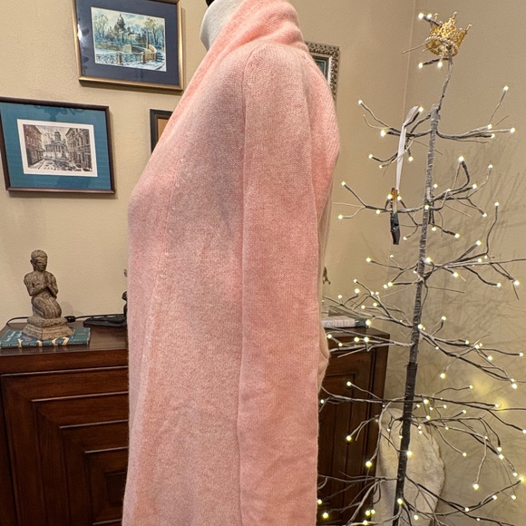 Claudia Nichole Ballet Pink Cashmere Long Cardigan w/ Bow Back – NWT – Size XS - Picture 3 of 9